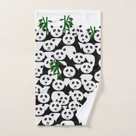 Serviette Pandas Hand (Serviette à main)