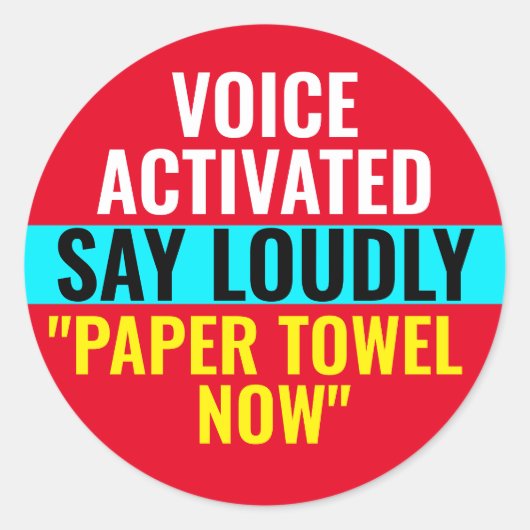 Serviette papier maintenant - Autocollant activé p (Devant)