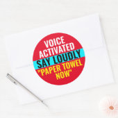 Serviette papier maintenant - Autocollant activé p (Enveloppe)