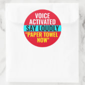 Serviette papier maintenant - Autocollant activé p (Sac)