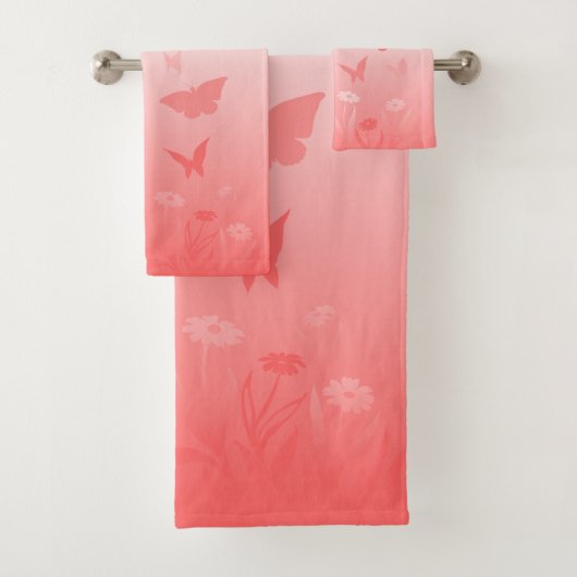 Serviette Papillon rose Ensemble Beaux Cadeaux Pap (En situation)