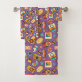 Serviette Pastel Groove Éclectique Style de Bain d (En situation)