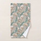 Serviette pastel marine marron clair style plage (Serviette à main)