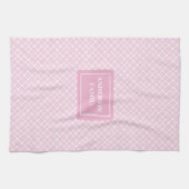 Serviette pastel personnalisée chic usage cuisine (Horizontal)