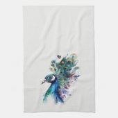 Serviette Peacock, Plumes Peacock, Oiseau sauvage (Vertical)