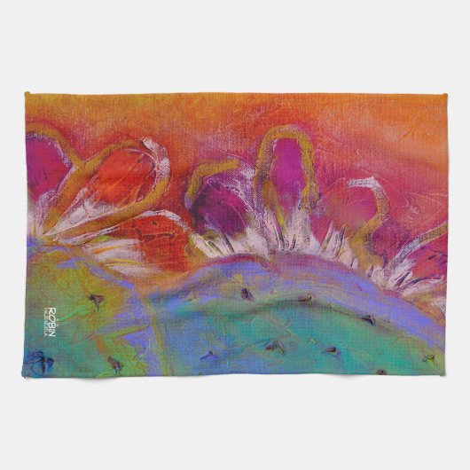 Serviette "Pear prickly de minuit" (Horizontal)