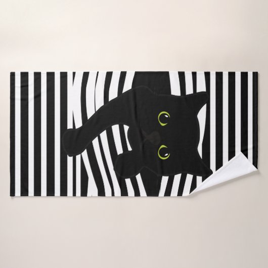 Serviette Peeking Chat (Serviette de bain)
