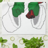 Serviette Père Noël de Noël Serviettes de thé de v (Plié)