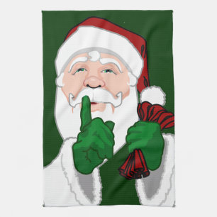Serviette Père Noël de Noël Serviettes de thé de v