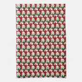 Serviette Père Noël de Noël Serviettes de thé de v (Vertical)