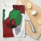 Serviette Père Noël de Noël Serviettes de thé de v (Quart Plié)