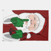 Serviette Père Noël de Noël Serviettes de thé de v (Horizontal)