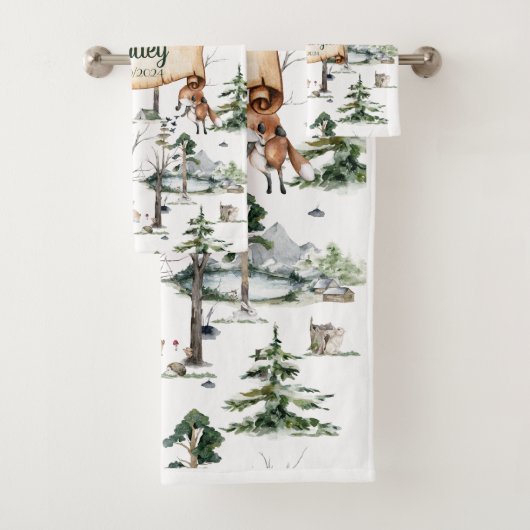 Serviette personnalisable Nature Symphony (En situation)
