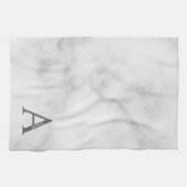 Serviette personnalisée avec monogramme et nom (Horizontal)