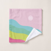 Serviette personnalisée avec monogramme moderne ro (Gant de toilette)