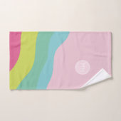 Serviette personnalisée avec monogramme moderne ro (Serviette à main)