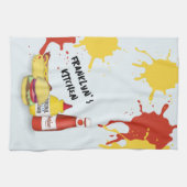Serviette personnalisée Cool Kitchen BBQ | Grill p (Horizontal)