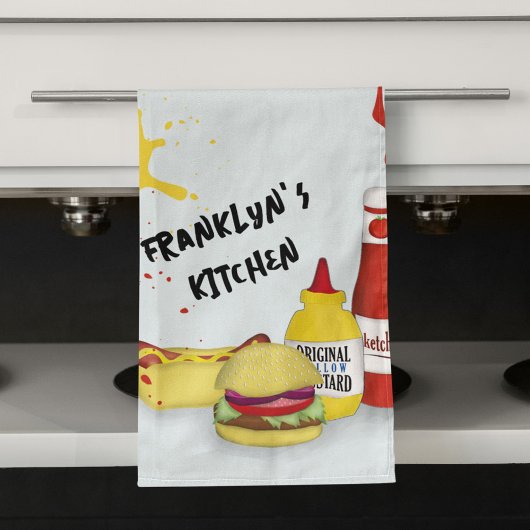 Serviette personnalisée Cool Kitchen BBQ | Grill p