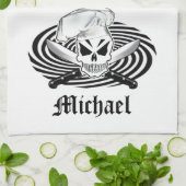 Serviette personnalisée de chef (Plié)