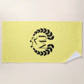 Serviette personnalisée de tennis de monogramme (Devant)