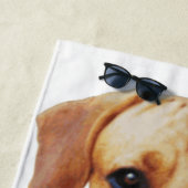 Serviette personnalisée Dog Beach (En situation)