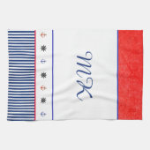 Serviette personnalisée Monogramme (Horizontal)
