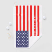Serviette personnalisée patriotique de golf de (En situation)