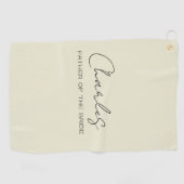 Serviette Personnalisée Père de la Mariée (Horizontal)