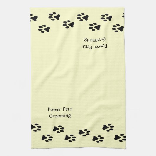 Serviette personnalisée pour animaux de compagnie (Vertical)