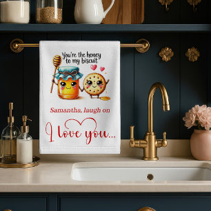 Serviette personnalisée pour la Saint-Valentin ave