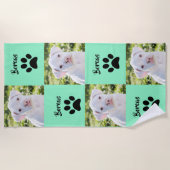 Serviette photo personnalisée avec votre chien (Devant)