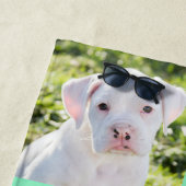 Serviette photo personnalisée avec votre chien (En situation)