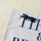 Serviette Plage Retraite Amusante (En situation)