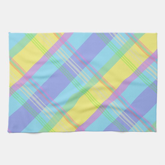 Serviette Plaid Colorée (Horizontal)