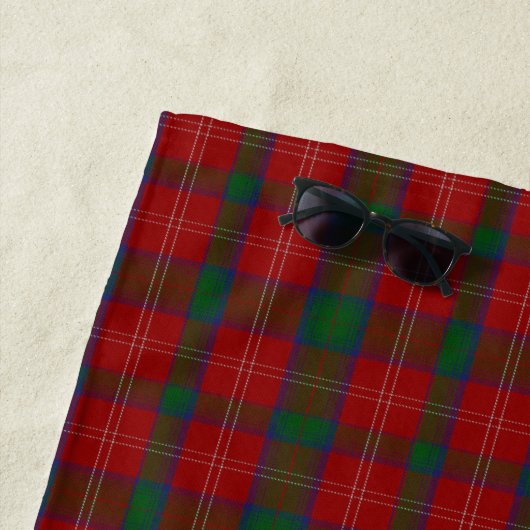 Serviette Plaid Plaid Chisholm Tartan (En situation)