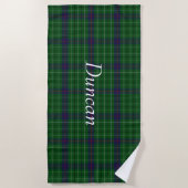 Serviette Plaid Plaid Duncan Tartan (Devant)