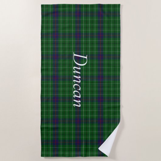 Serviette Plaid Plaid Duncan Tartan (Devant)