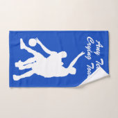 Serviette pleurante de basket-ball votre équipe et (Serviette à main)