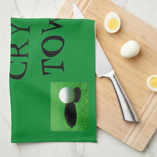 Serviette pleurante de golf (Quart Plié)