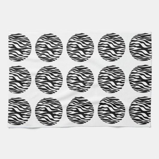 Serviette Pois Zebra (Horizontal)