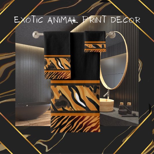 Serviette Poster de animal pour tigre animal exoti