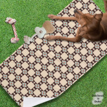 Serviette pour animaux de compagnie à motif bohème