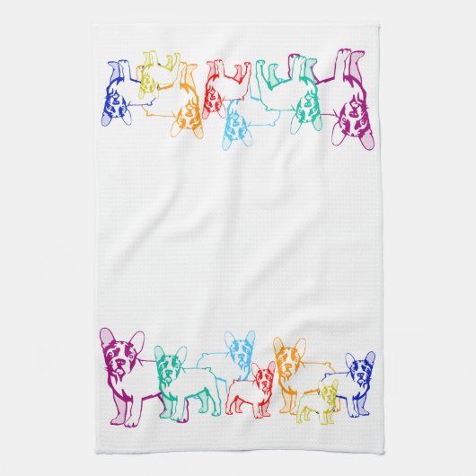 Serviette pour Bouledogue Français (Vertical)