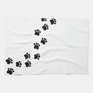 Serviette pour chien d'impression de la trajectoir