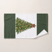 Serviette pour invités de salle de bain avec sapin (Serviette à main)