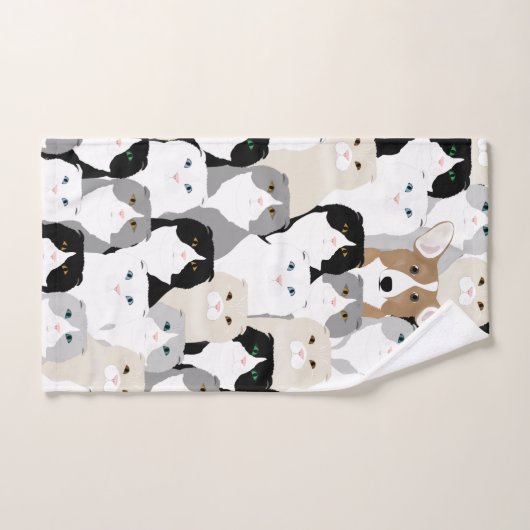 Serviette pour les chats et les chiens (Serviette à main)