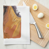 Serviette pour les mains avec dessin à la main d'u (Quart Plié)