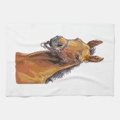 Serviette pour les mains avec dessin à la main d'u (Horizontal)