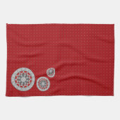 Serviette pour les mains Aztec rencontre l'alien (Horizontal)