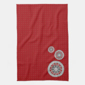Serviette pour les mains Aztec rencontre l'alien (Vertical)